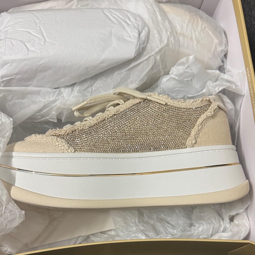 Michael Kors Natural Canvas Sneakers